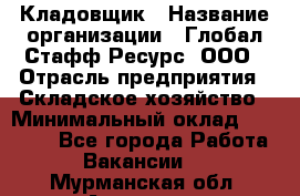 Кладовщик › Название организации ­ Глобал Стафф Ресурс, ООО › Отрасль предприятия ­ Складское хозяйство › Минимальный оклад ­ 20 000 - Все города Работа » Вакансии   . Мурманская обл.,Апатиты г.